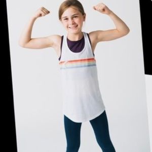 ZYIA Active Girls "end of the rainbow" twist tank